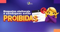 Está proibida a realização de enquete e sondagem em redes sociais relacionadas às Eleições Municipais