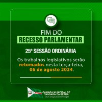 Parlamento se reúne nesta terça-feira (6), após o fim do recesso legislativo 