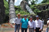 Quintão, Hélio, Zedeca e Rogério conhecem projetos de PCHs da Brennand em Tangará